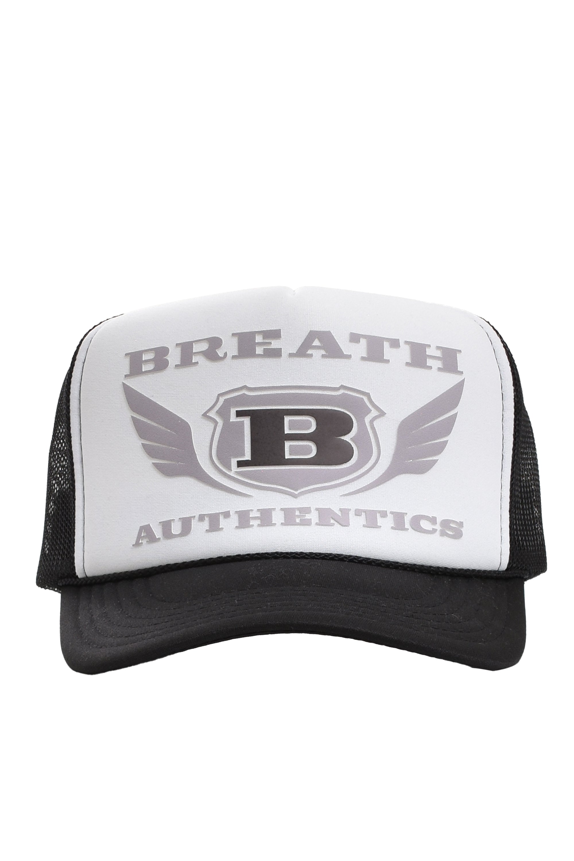 BREATH ブレスFW23 WING LOGO 3D MESH CAP / WHT BLK - NUBIAN
