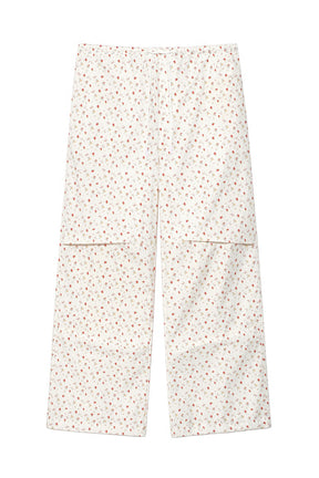 SUMMER TIME PARACHUTE PANTS / STRAWBERRY BOW 
