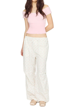 SUMMER TIME PARACHUTE PANTS / STRAWBERRY BOW 