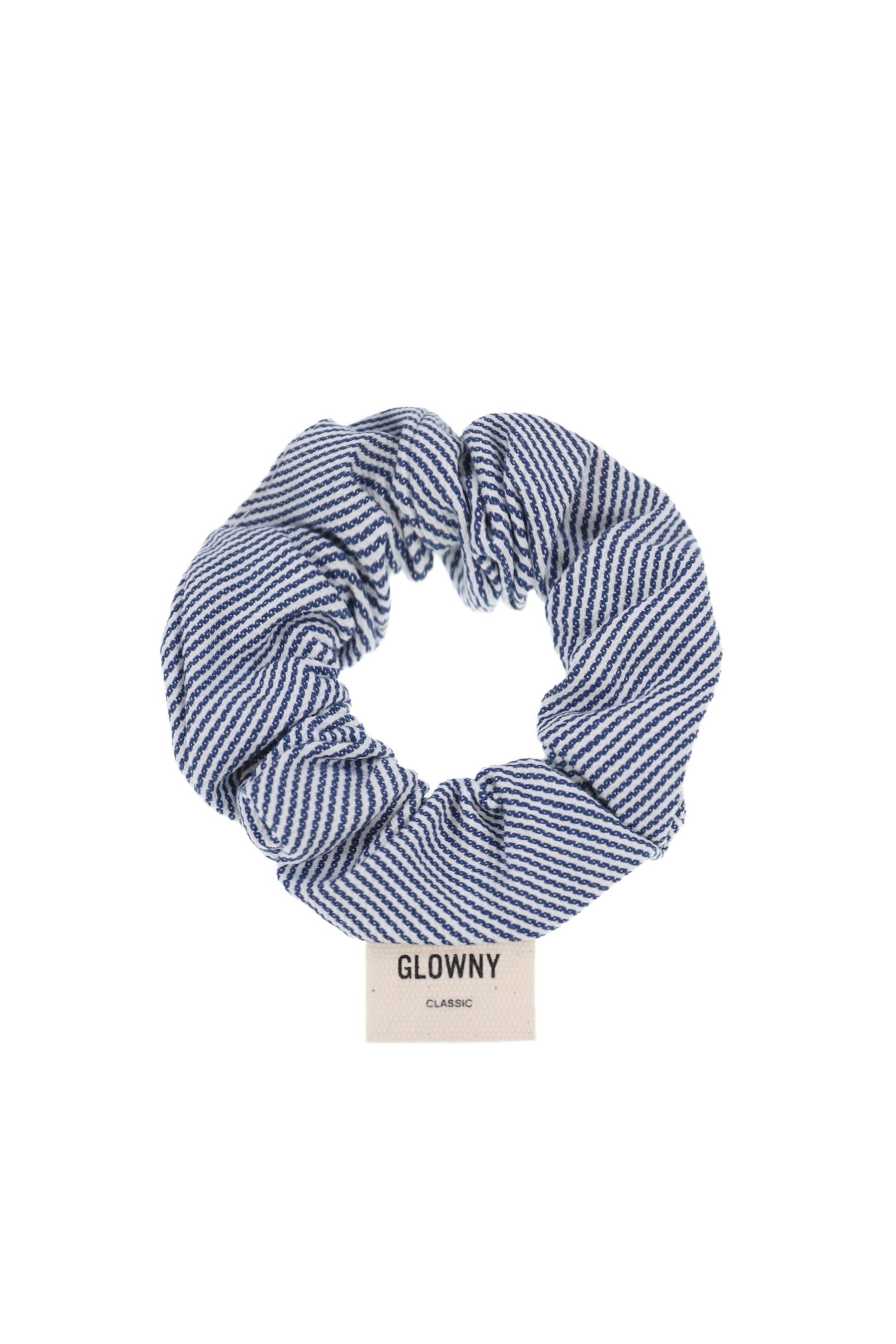 G DENIM SCRUNCHIE / STRIPE NVY