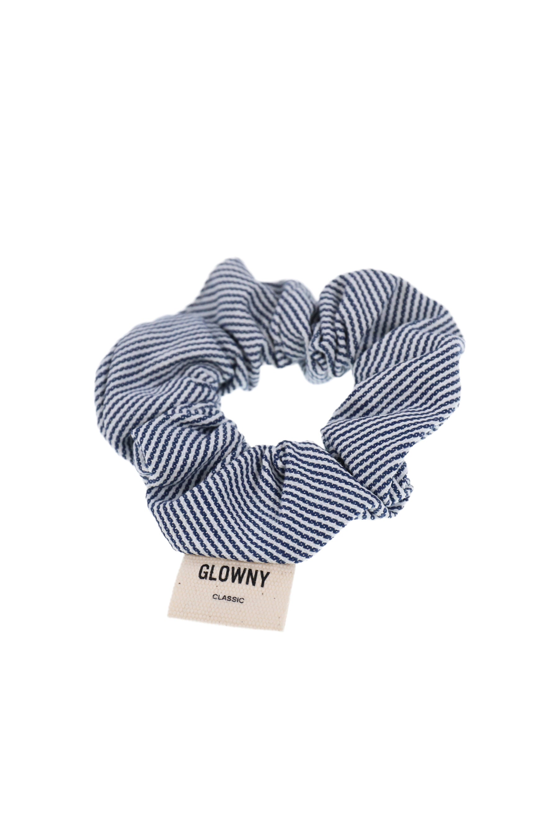 G DENIM SCRUNCHIE / STRIPE NVY