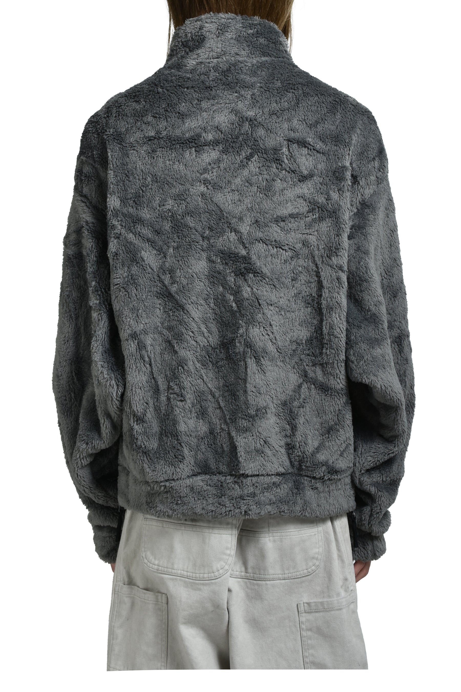 GLOWINTHEDARK SKELTON FLEECEJACKET / GRY