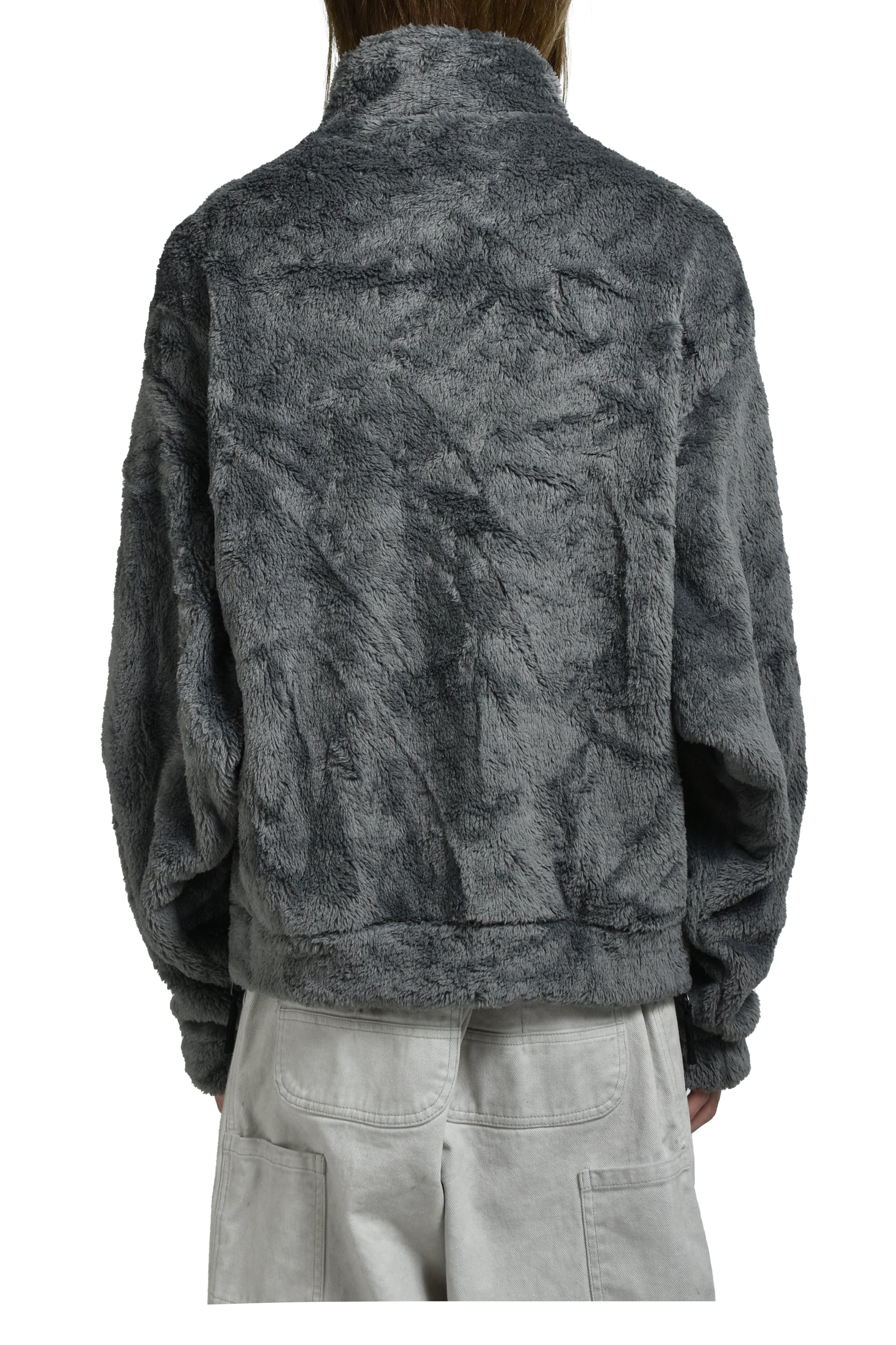 GLOWINTHEDARK SKELTON FLEECEJACKET / GRY