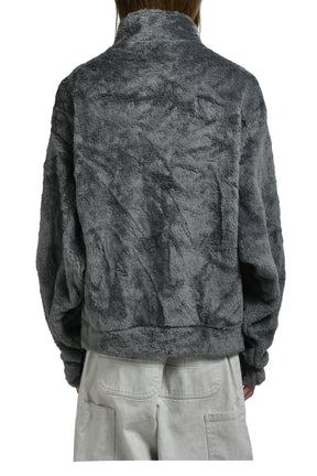 GLOWINTHEDARK SKELTON FLEECEJACKET / GRY