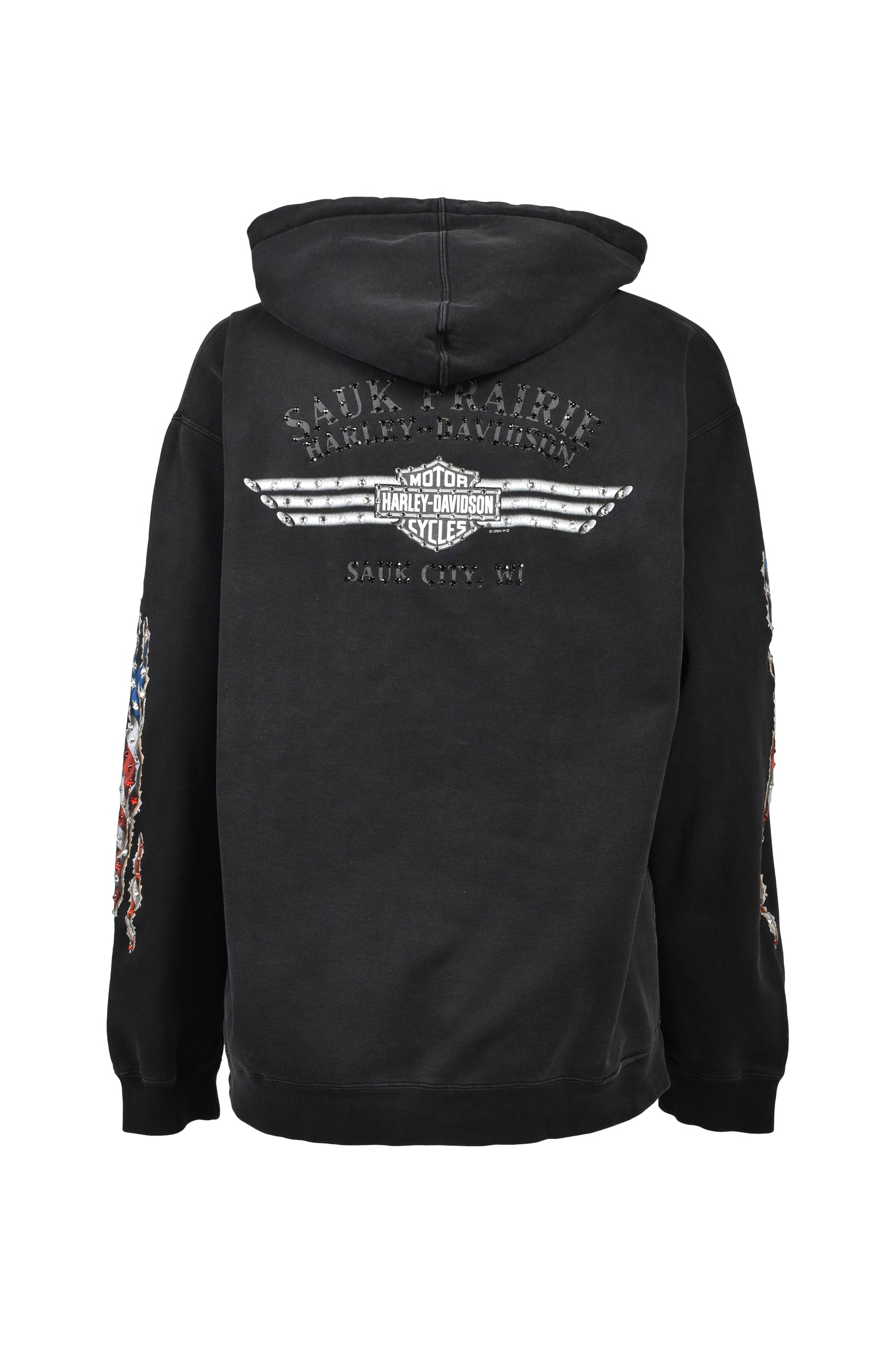 SAUK CITY,WI HOODIE / BLK
