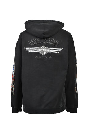 SAUK CITY,WI HOODIE / BLK