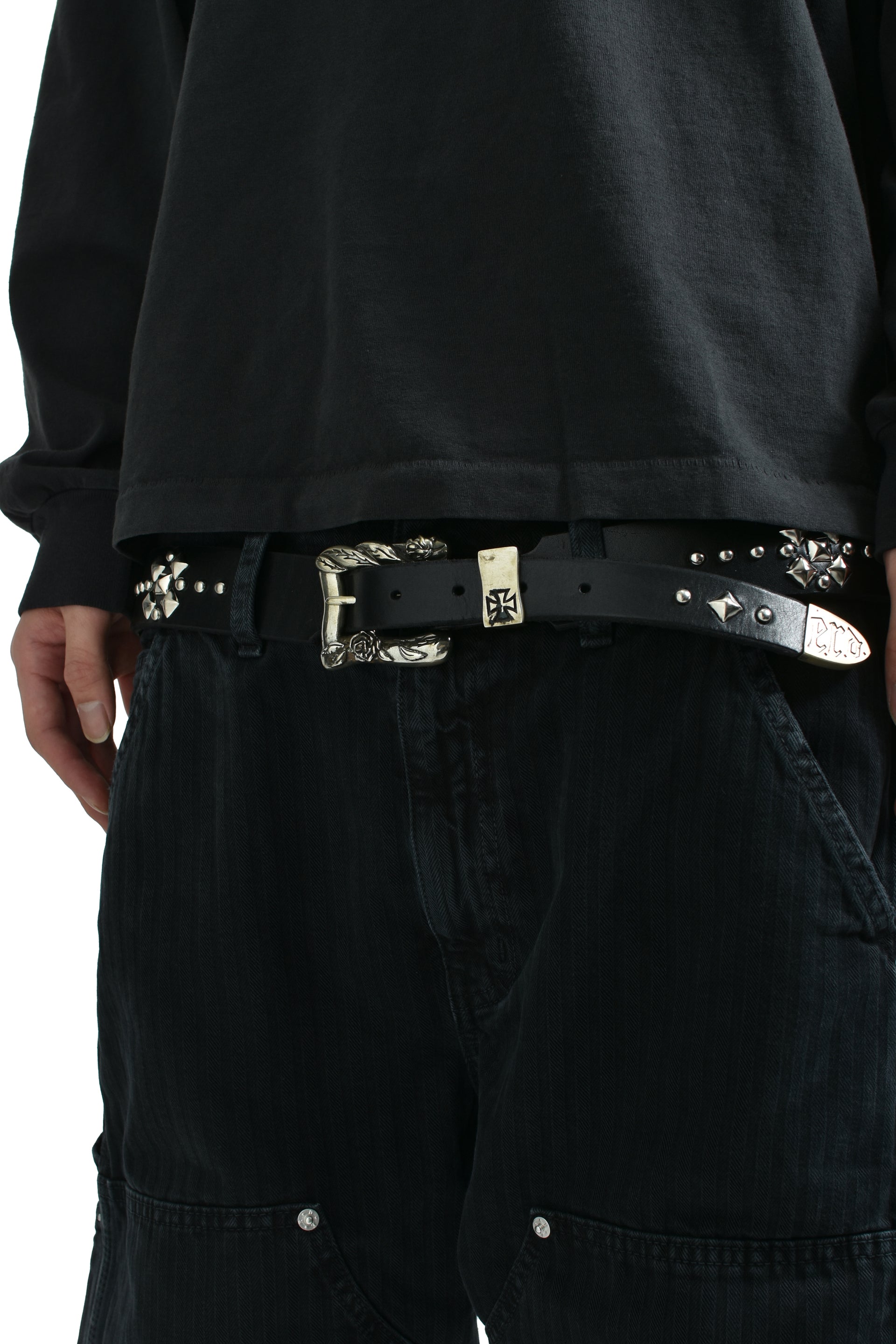 TEXAS SERENADE CEINTURE CLOUTEE / BLK