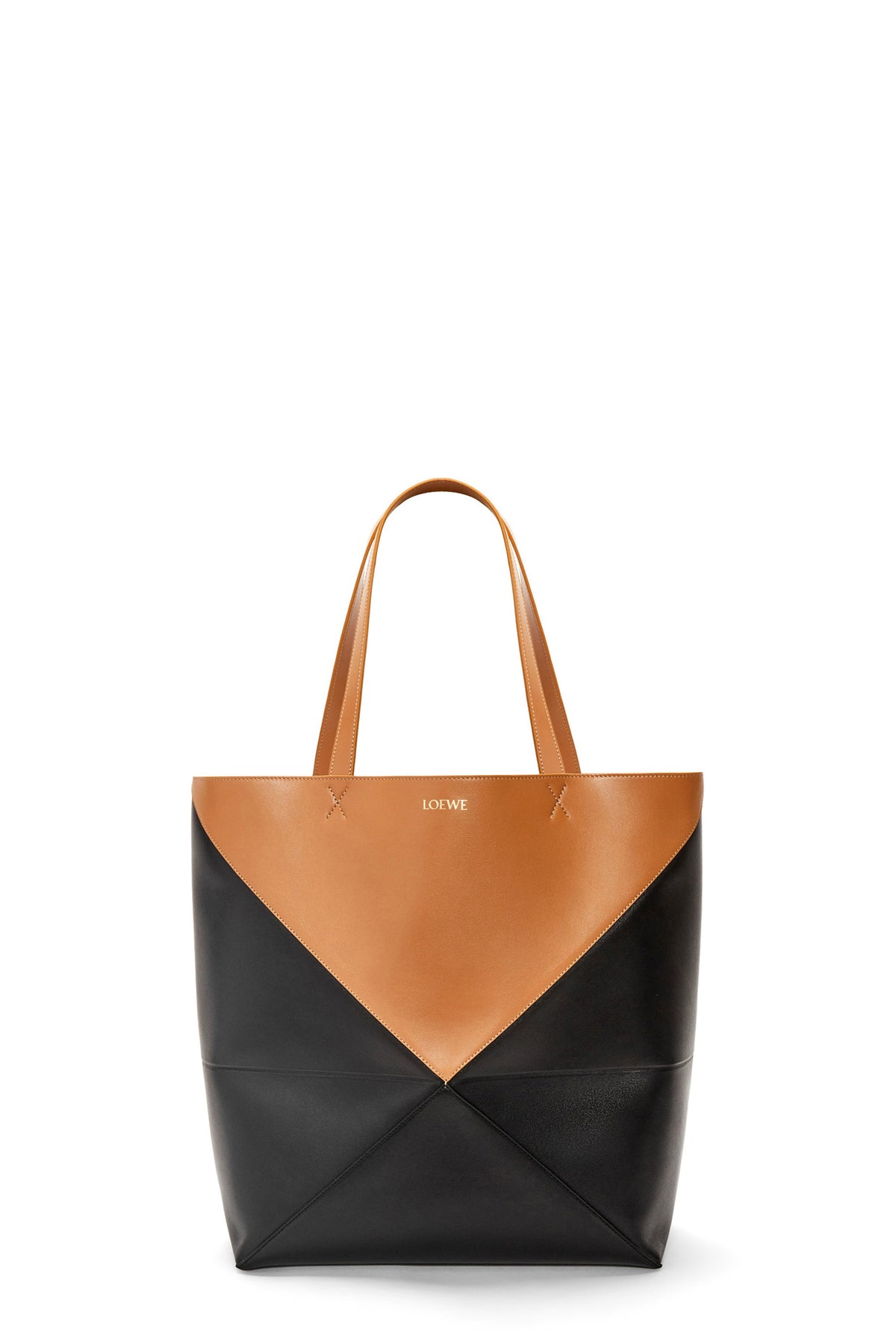 PUZZLE FOLD TOTE LARGE BICOLOR / BLK WARM DESERT