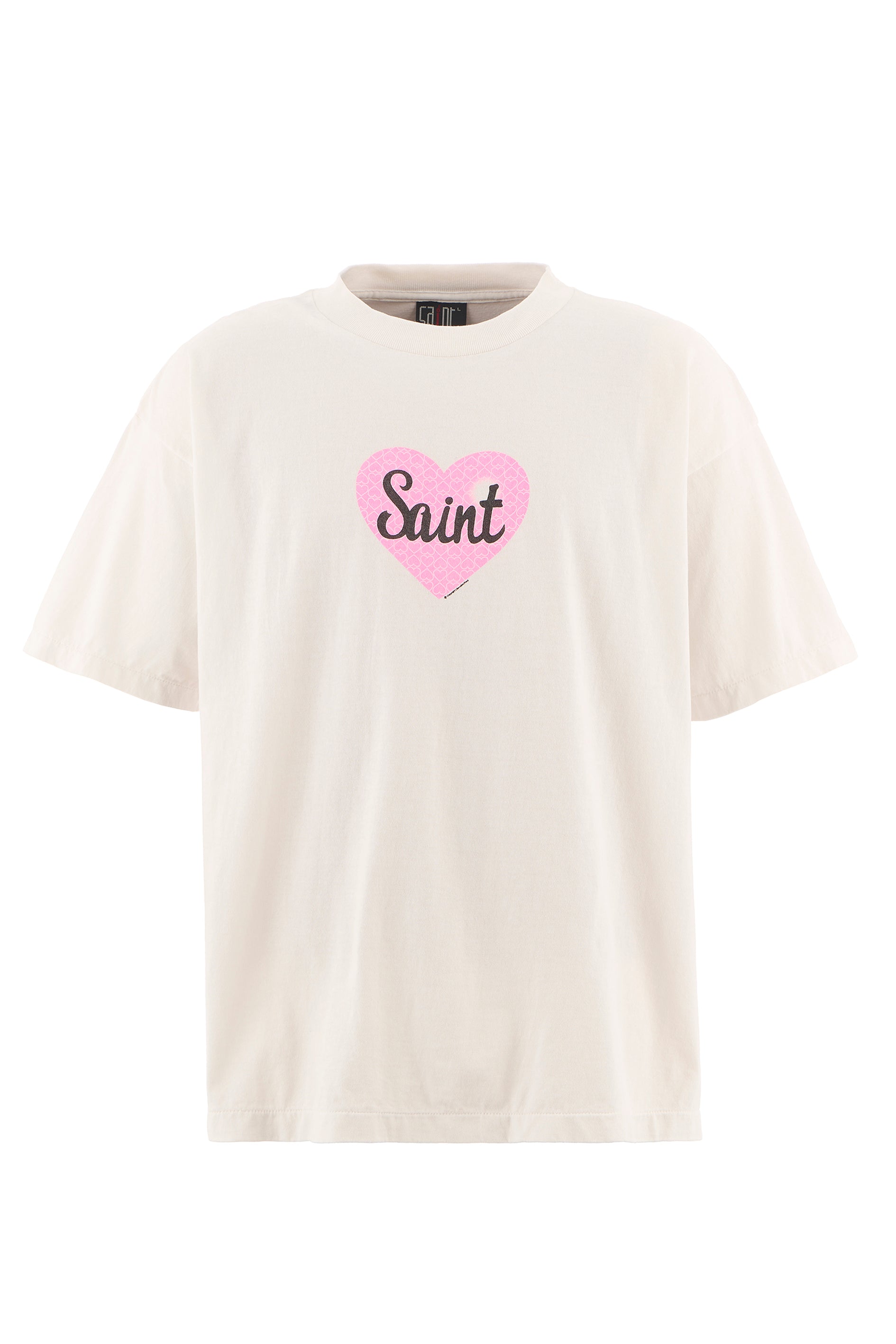 SS TEE/HEART SAINT / WHT