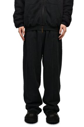 CUT SWEATPANTS / BLK