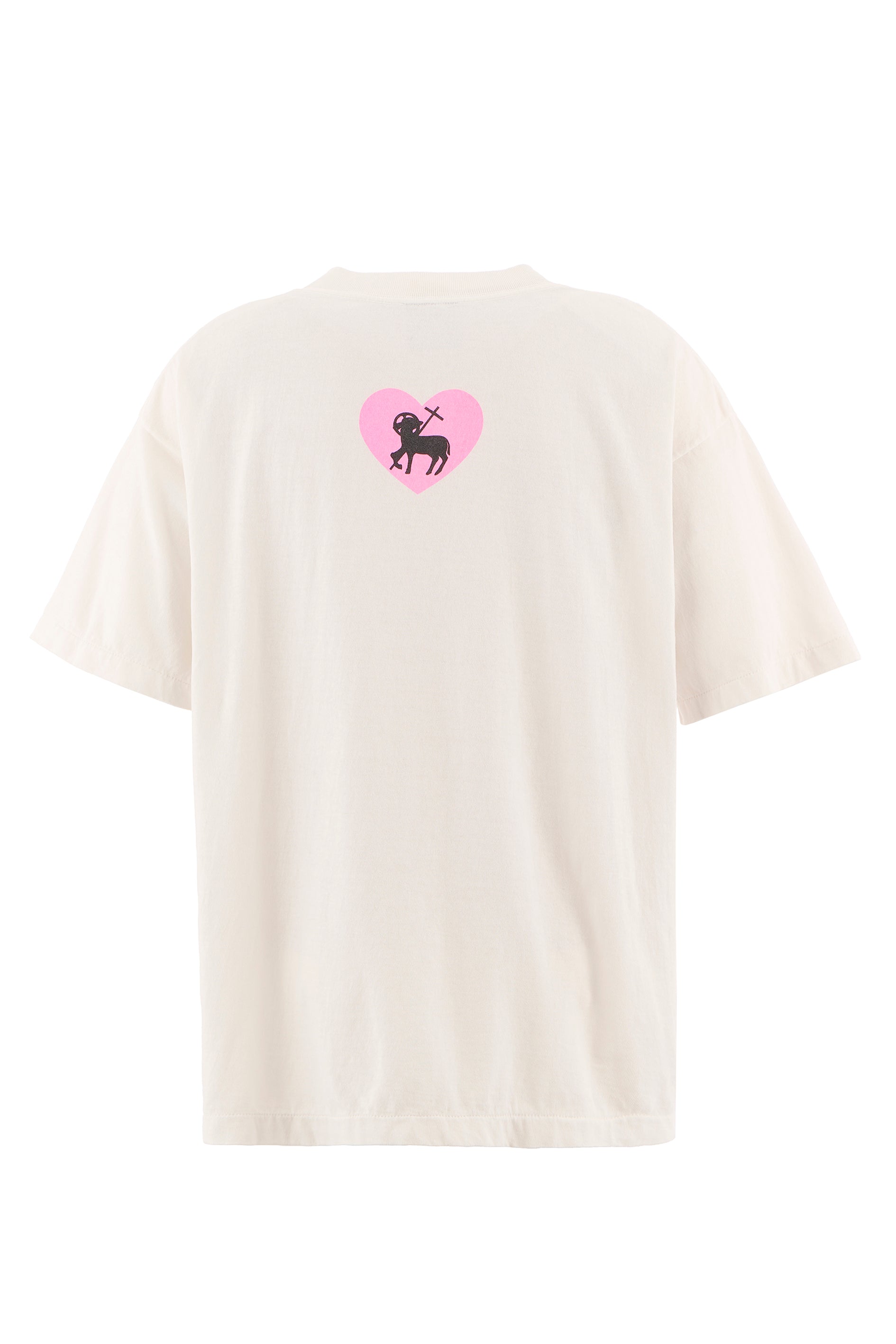 SS TEE/HEART SAINT / WHT