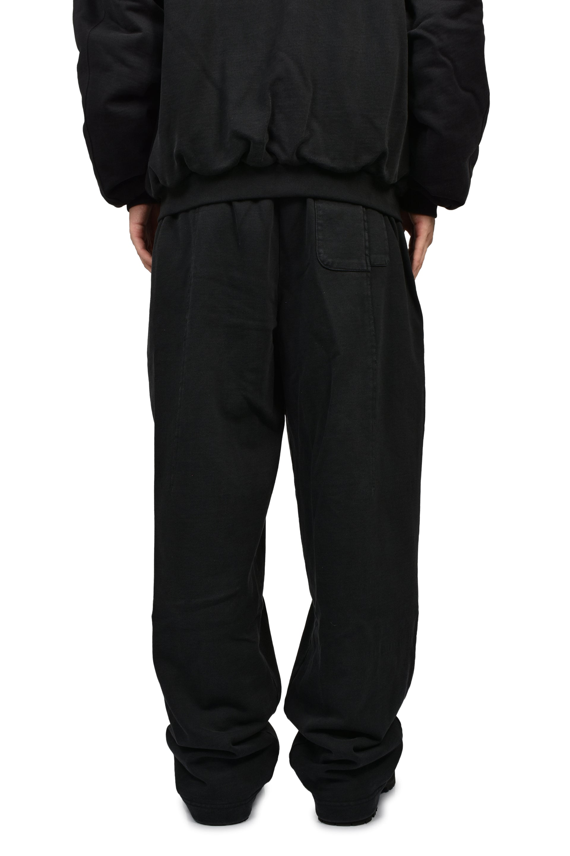 CUT SWEATPANTS / BLK
