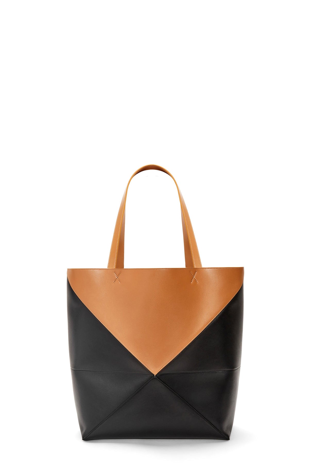 PUZZLE FOLD TOTE LARGE BICOLOR / BLK WARM DESERT