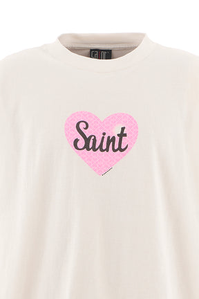 SS TEE/HEART SAINT / WHT