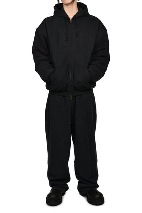 CUT SWEATPANTS / BLK