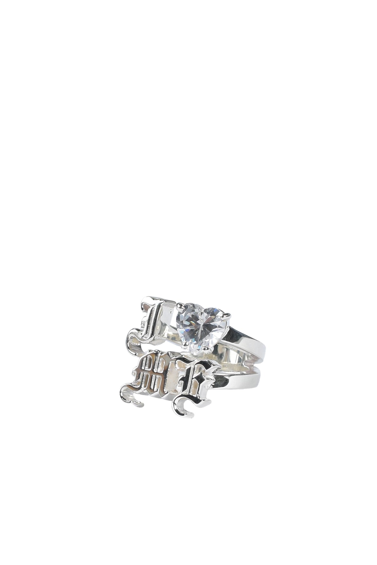 "I LOVE ME" RING (SV925) / ZIRCONIA