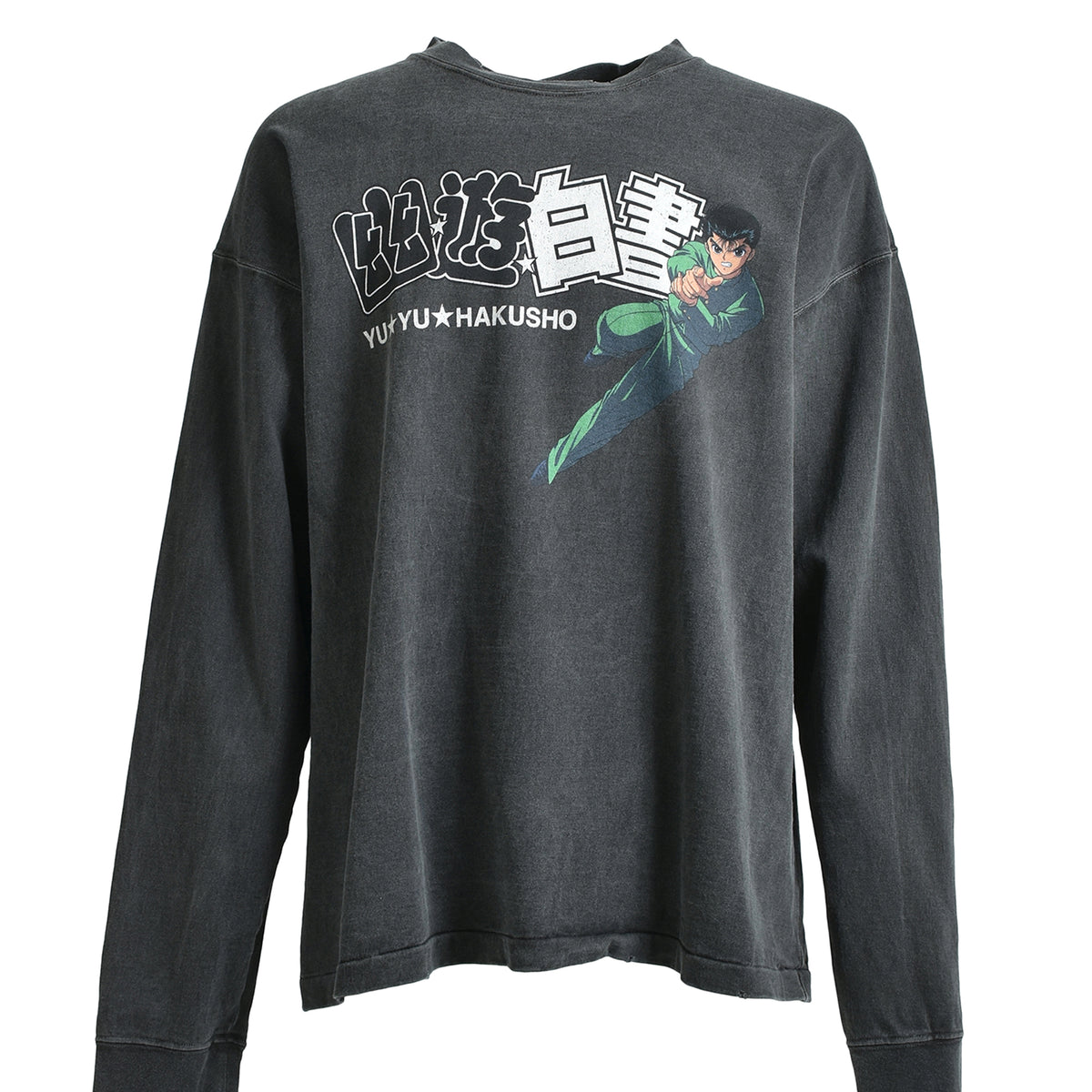 THE SUGAR PUNCH 幽遊白書 M ブラック Tシャツ THE SUGAR PUNCH|シュガーパンチ 幽遊白書 S/S T-Shirt BLACK (YUSUKE