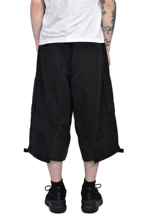 UPSIDE CARGO SHORTS / BLK
