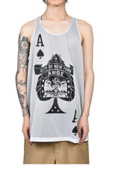 NYC ACES TANK / REVERSIBLE / WHT/BLK