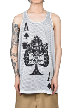 NYC ACES TANK / REVERSIBLE / WHT/BLK