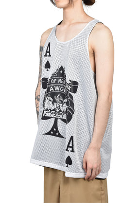 NYC ACES TANK / REVERSIBLE / WHT/BLK