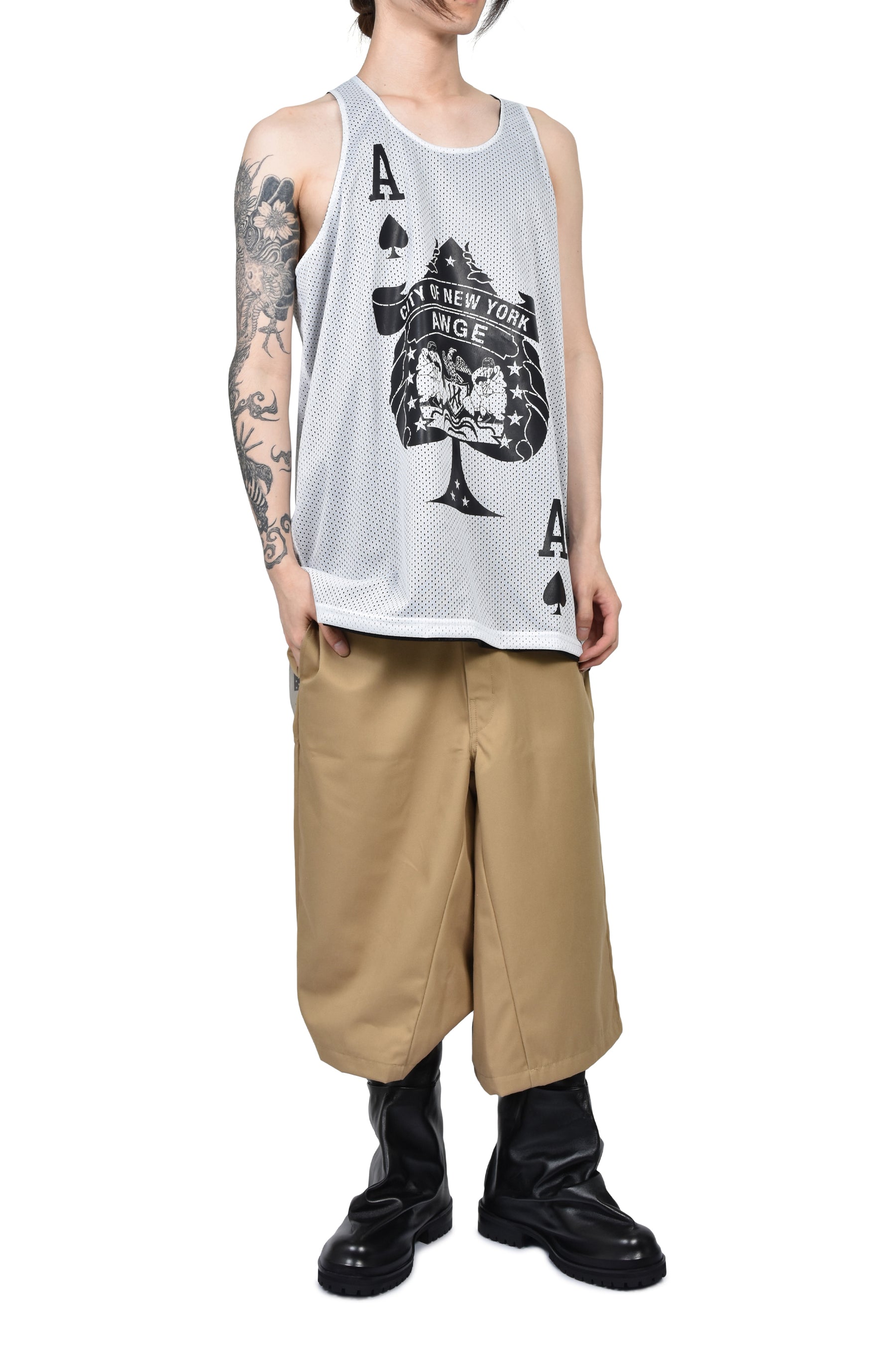 NYC ACES TANK / REVERSIBLE / WHT/BLK