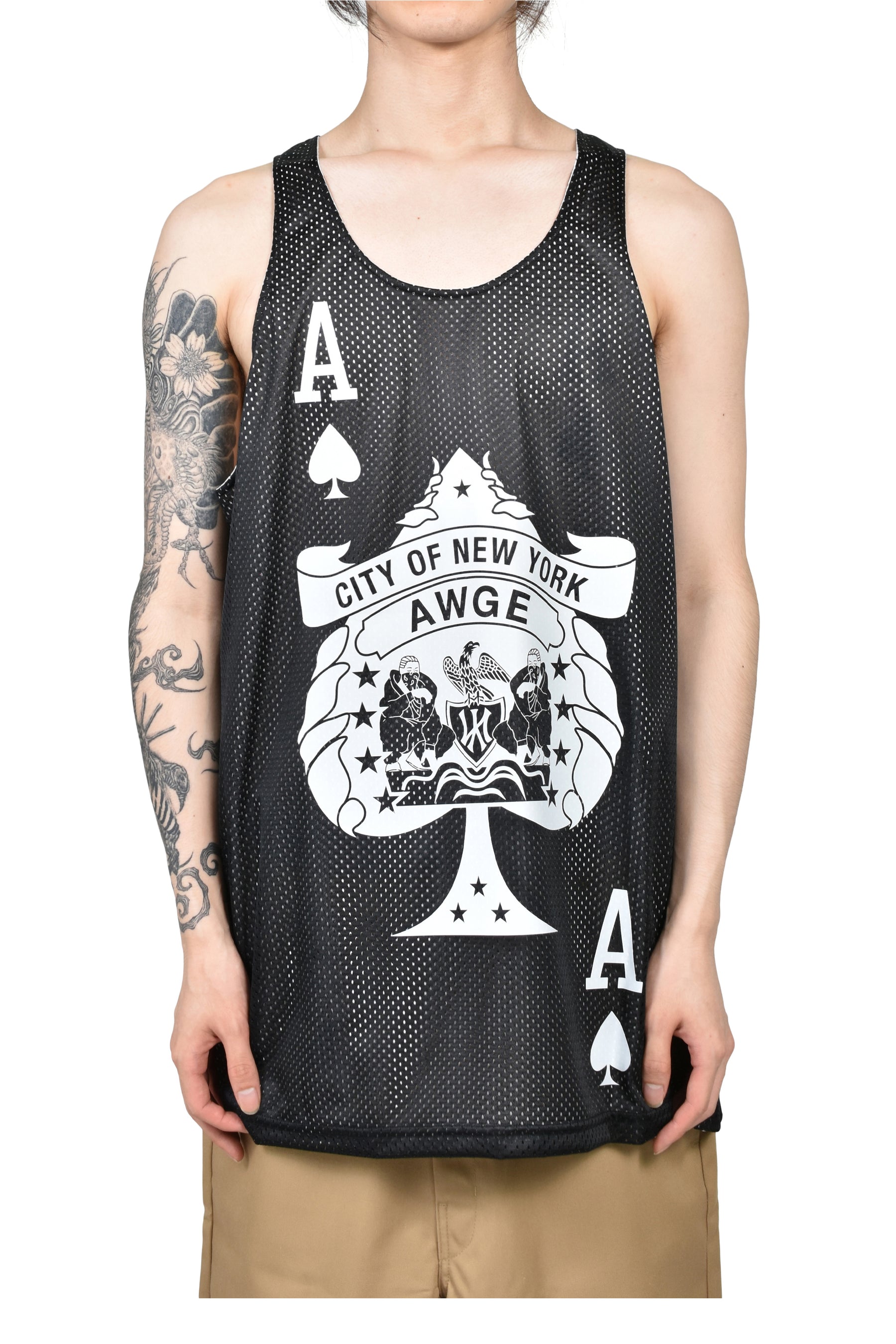 NYC ACES TANK / REVERSIBLE / WHT/BLK