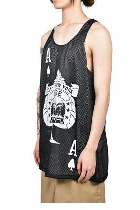NYC ACES TANK / REVERSIBLE / WHT/BLK
