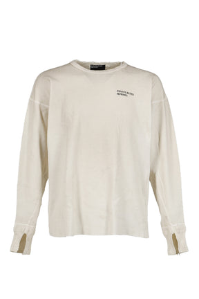 CLASSIC LOGO DISTRESSED THERMAL LS / DIRT WHT