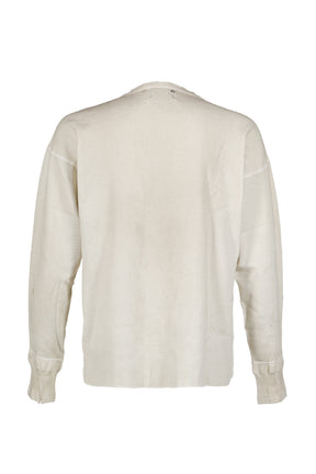 CLASSIC LOGO DISTRESSED THERMAL LS / DIRT WHT