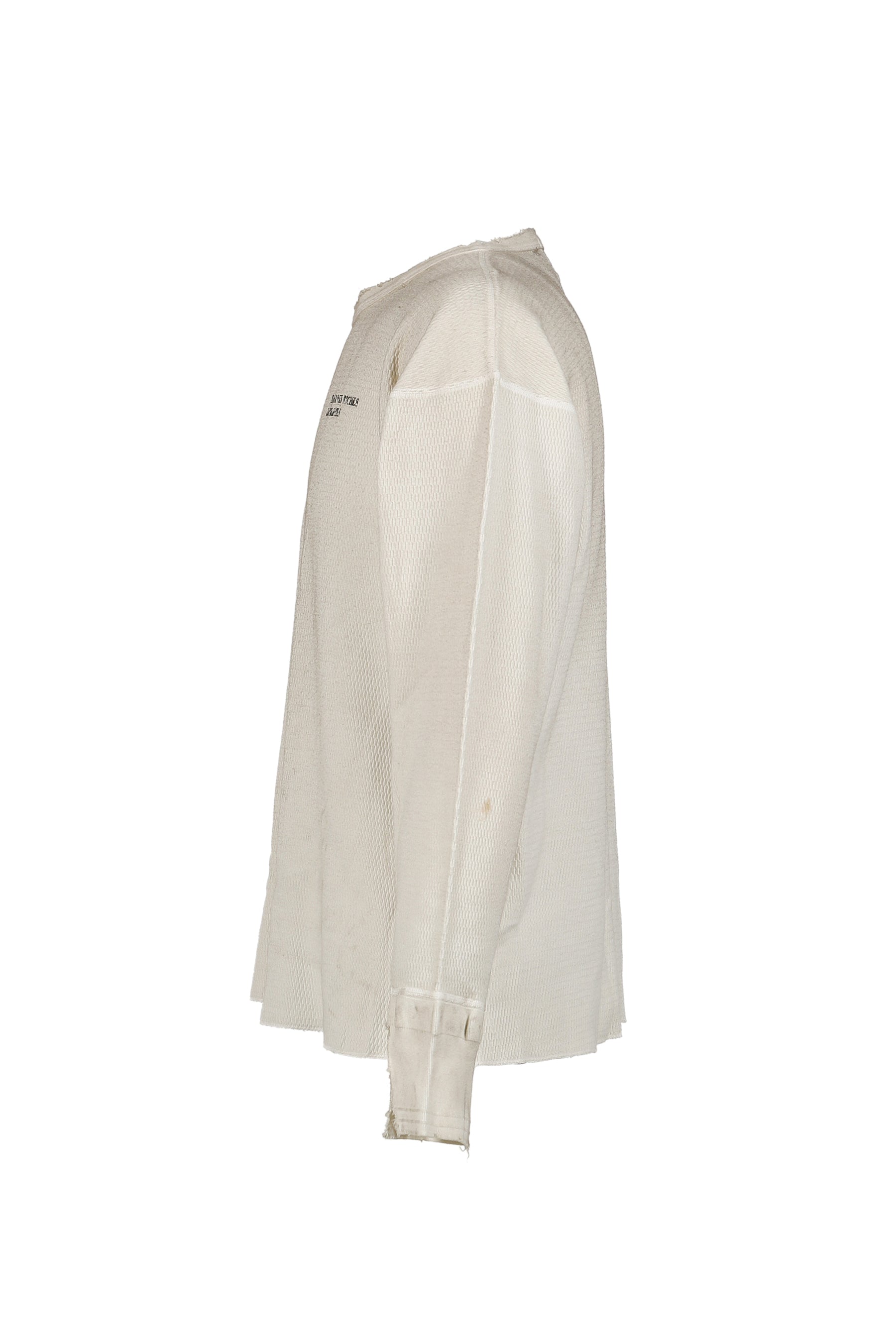 CLASSIC LOGO DISTRESSED THERMAL LS / DIRT WHT
