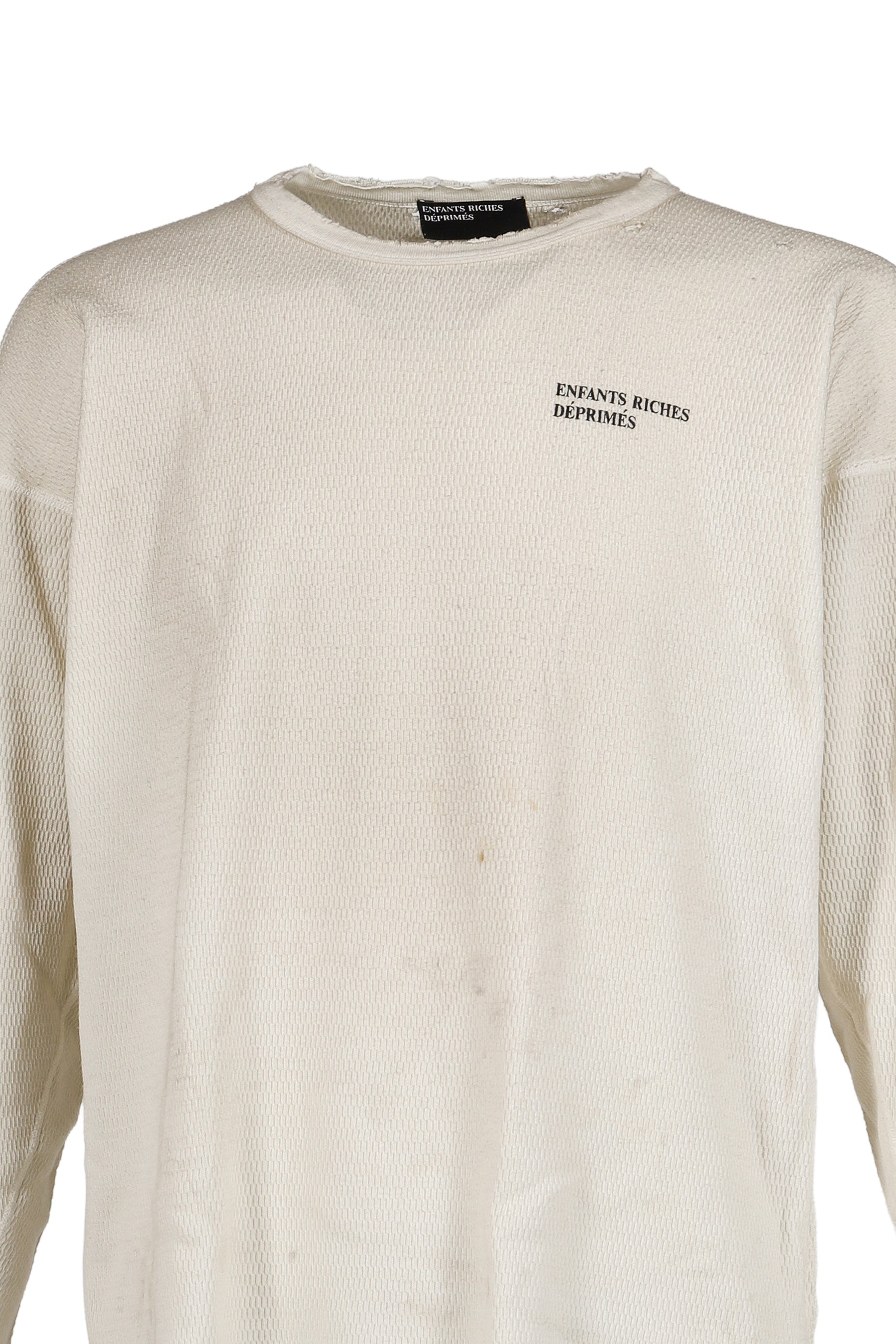 CLASSIC LOGO DISTRESSED THERMAL LS / DIRT WHT