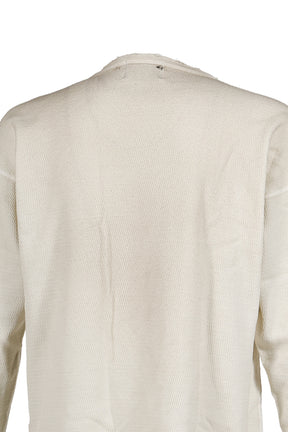 CLASSIC LOGO DISTRESSED THERMAL LS / DIRT WHT