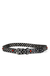 BLACK MULTI STUD JEWEL BELT / BLK