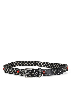 BLACK MULTI STUD JEWEL BELT / BLK