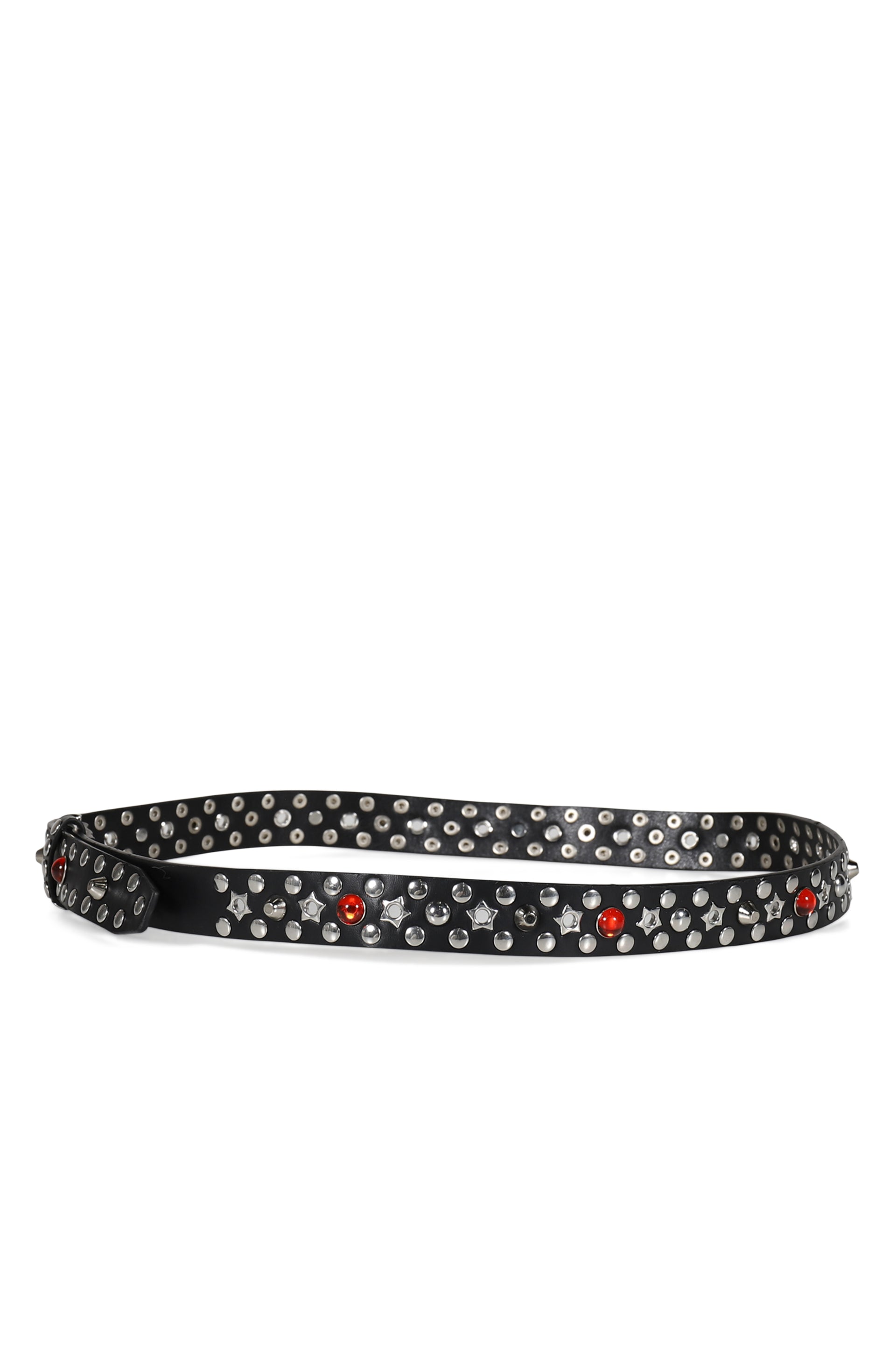 BLACK MULTI STUD JEWEL BELT  / BLK