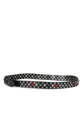 BLACK MULTI STUD JEWEL BELT / BLK