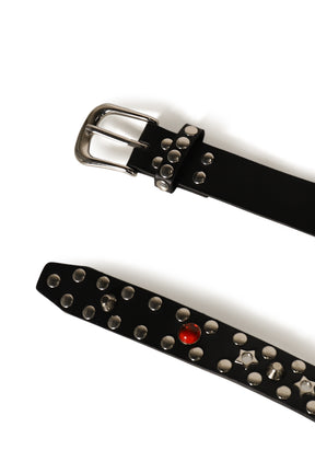 BLACK MULTI STUD JEWEL BELT / BLK
