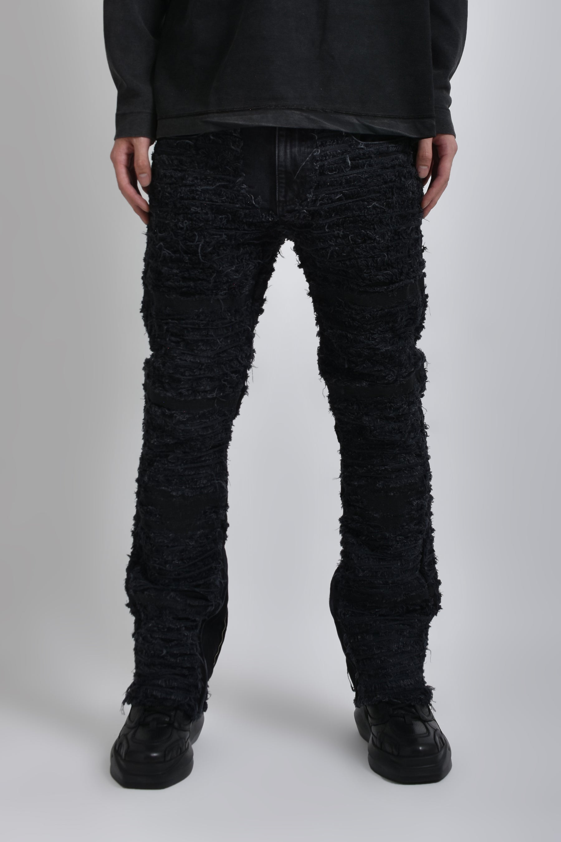 BLACKMEANS 6 POCKET JEANS / BLK