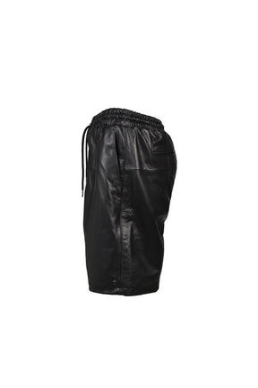 LAST NEST ラストネスト SS26 LEATHER SHORTS / BLK - NUBIAN ヌビアン