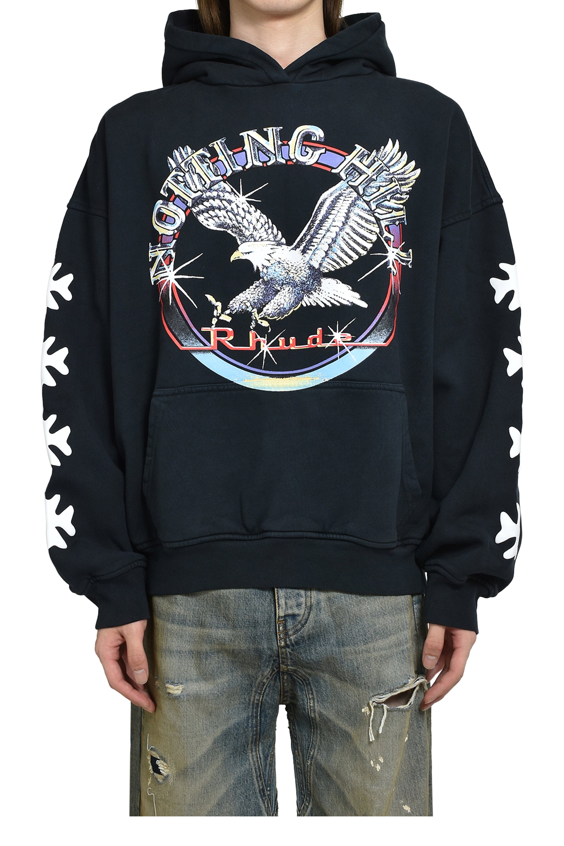 NOTTING HILL EAGLE HOODIE / VTG BLK 
