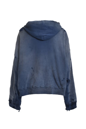 DOUBLE FACE HOODIE / NVY