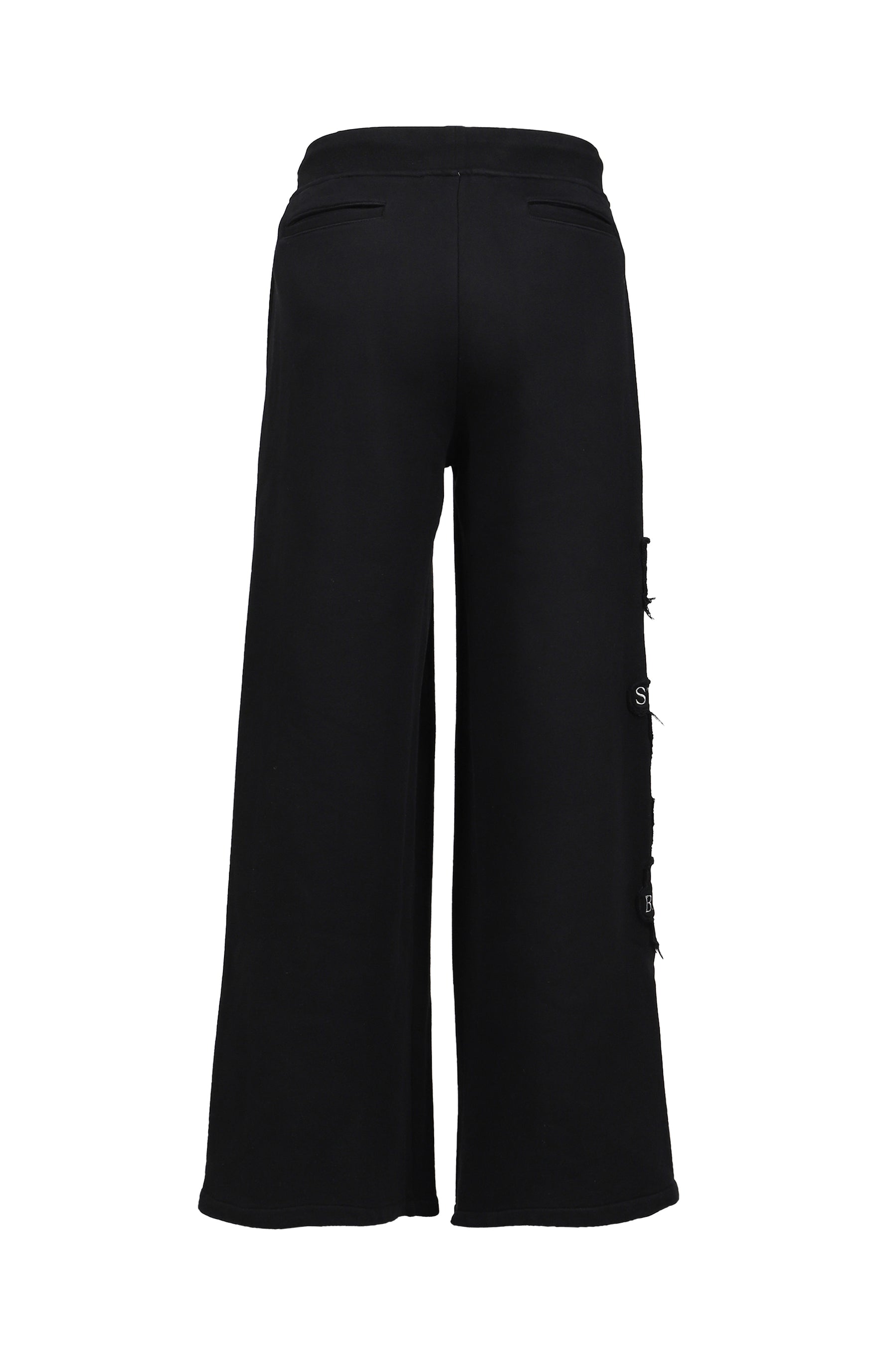 EURO TRIPPED PATCHED LOUNGE PANTS / BLK
