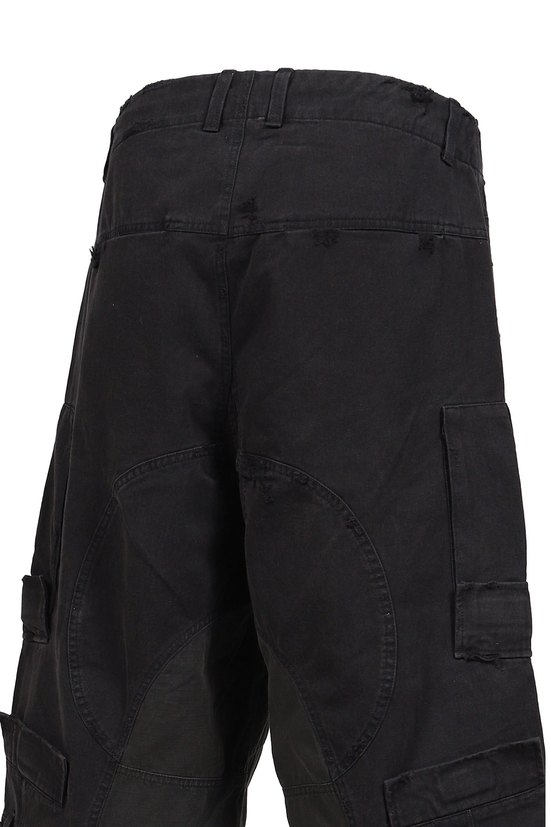 UPSIDE CARGO SHORTS / BLK