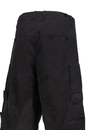 UPSIDE CARGO SHORTS / BLK
