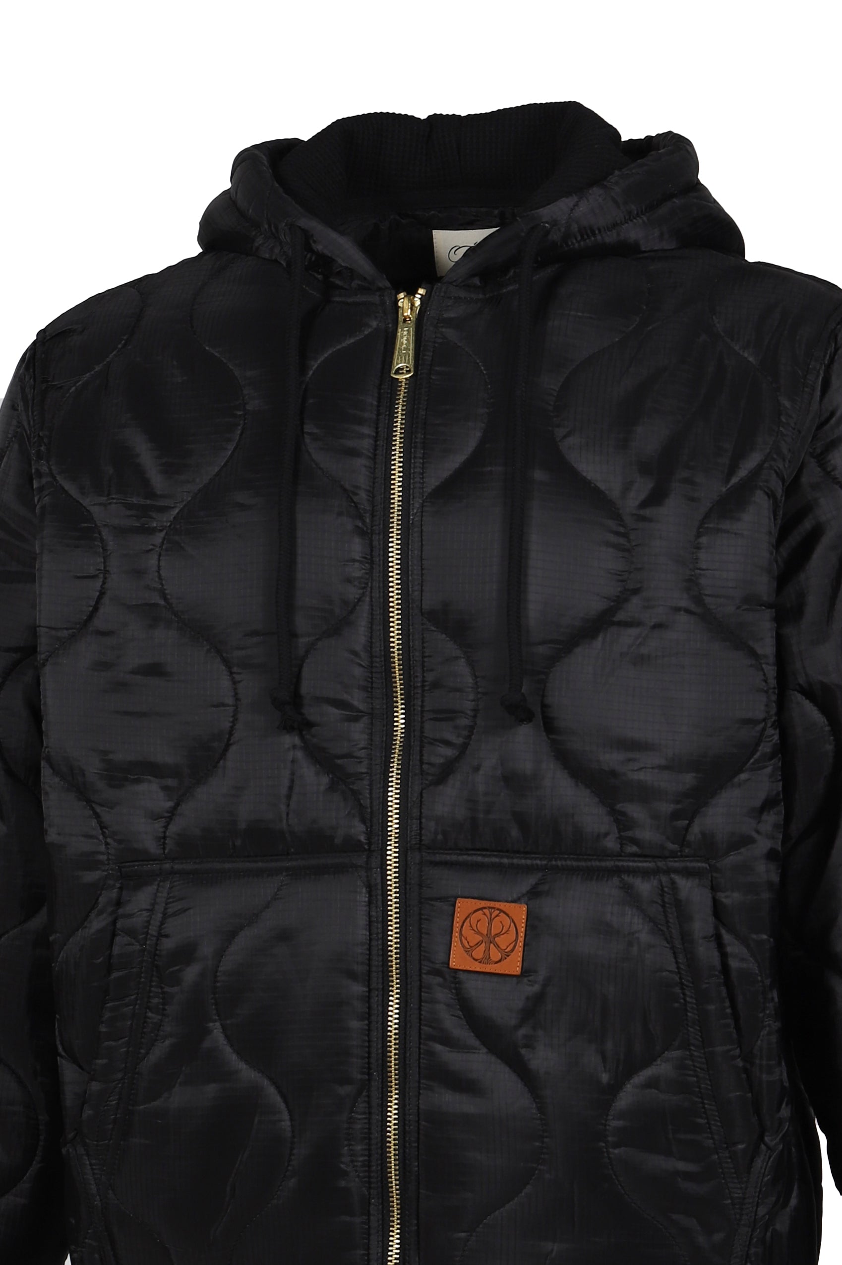 LINER ZIP HOODIE / BLACK 