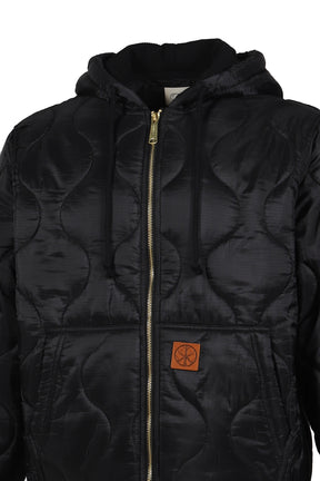 LINER ZIP HOODIE / BLACK 