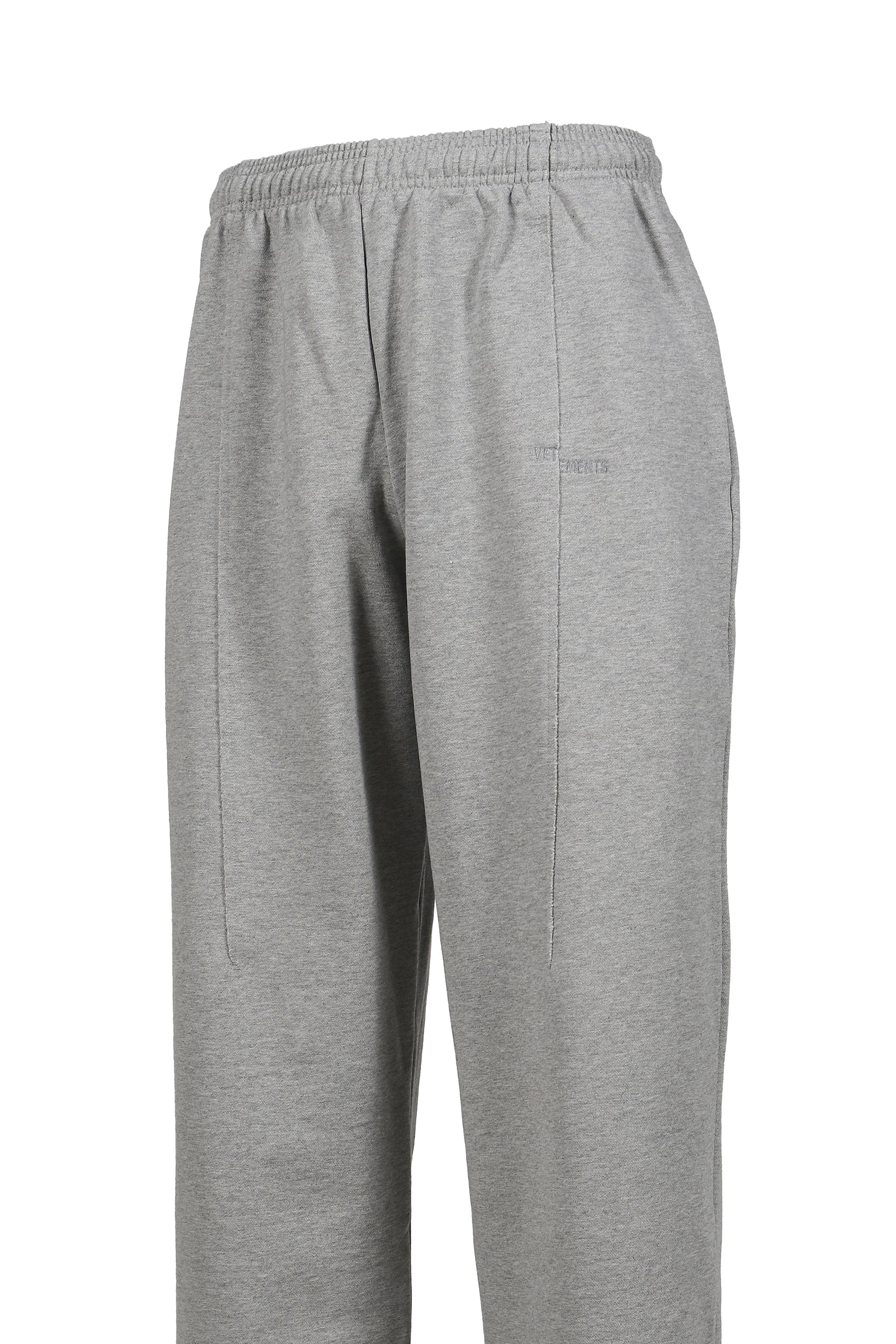 VETEMENTS CUT SWEATPANTS / GRY MELANGE