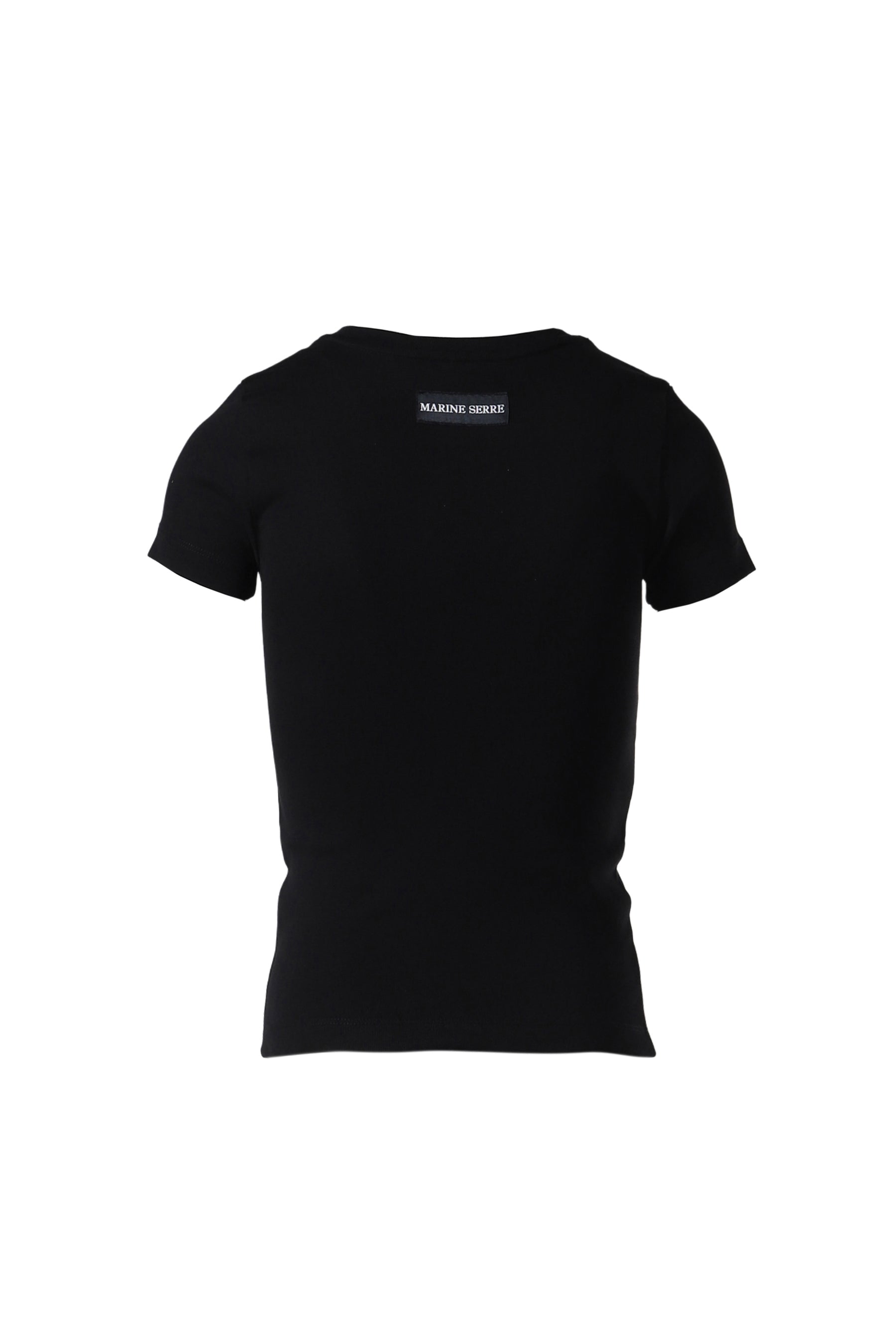 ORGANIC COTTON 1X1 RIB T-SHIRT / BK99 BLK