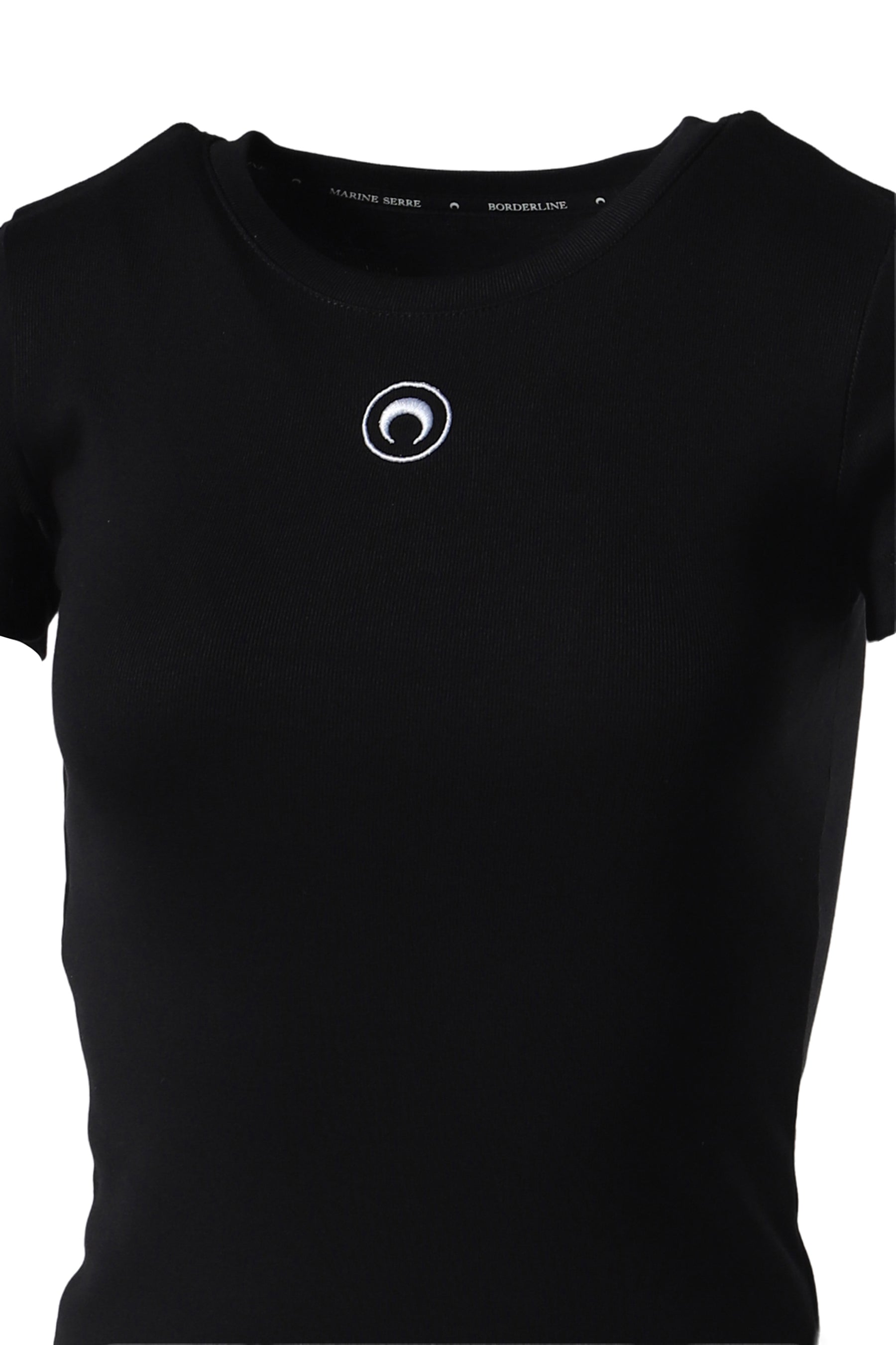 ORGANIC COTTON 1X1 RIB T-SHIRT / BK99 BLK